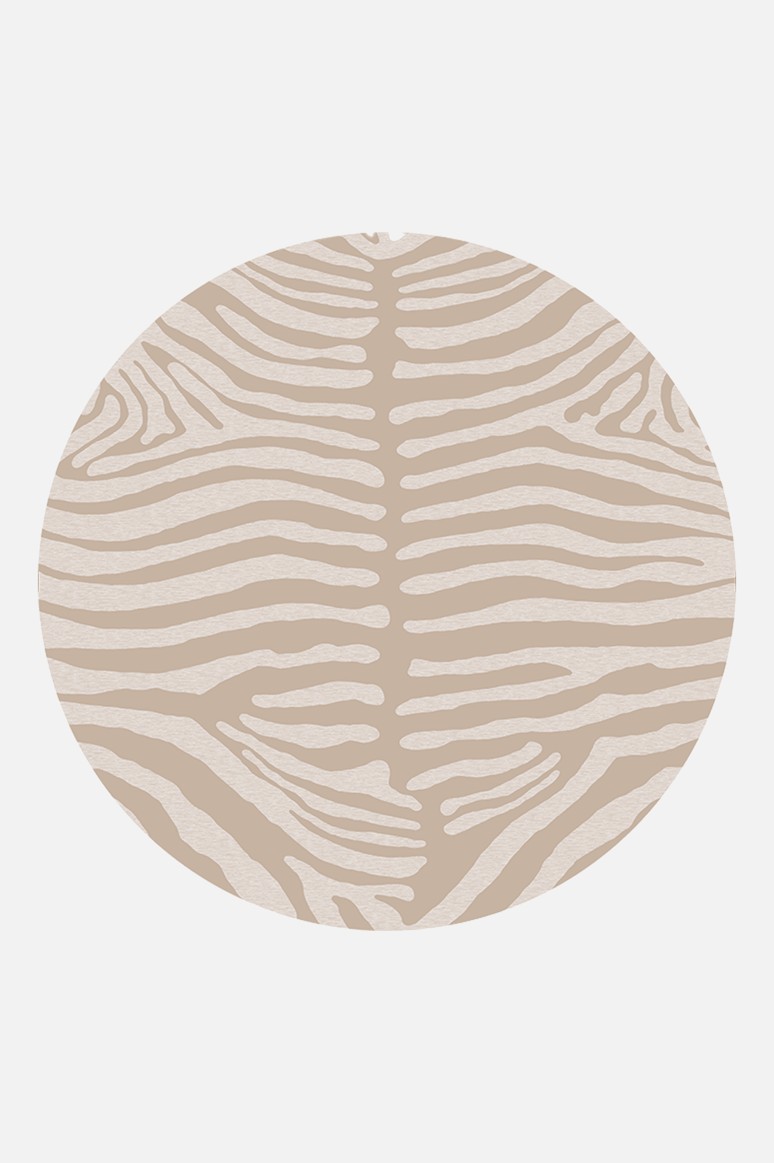 Zebra Stil Beige Teppich | PATOUL Waschbare  rund Teppiche Beige 