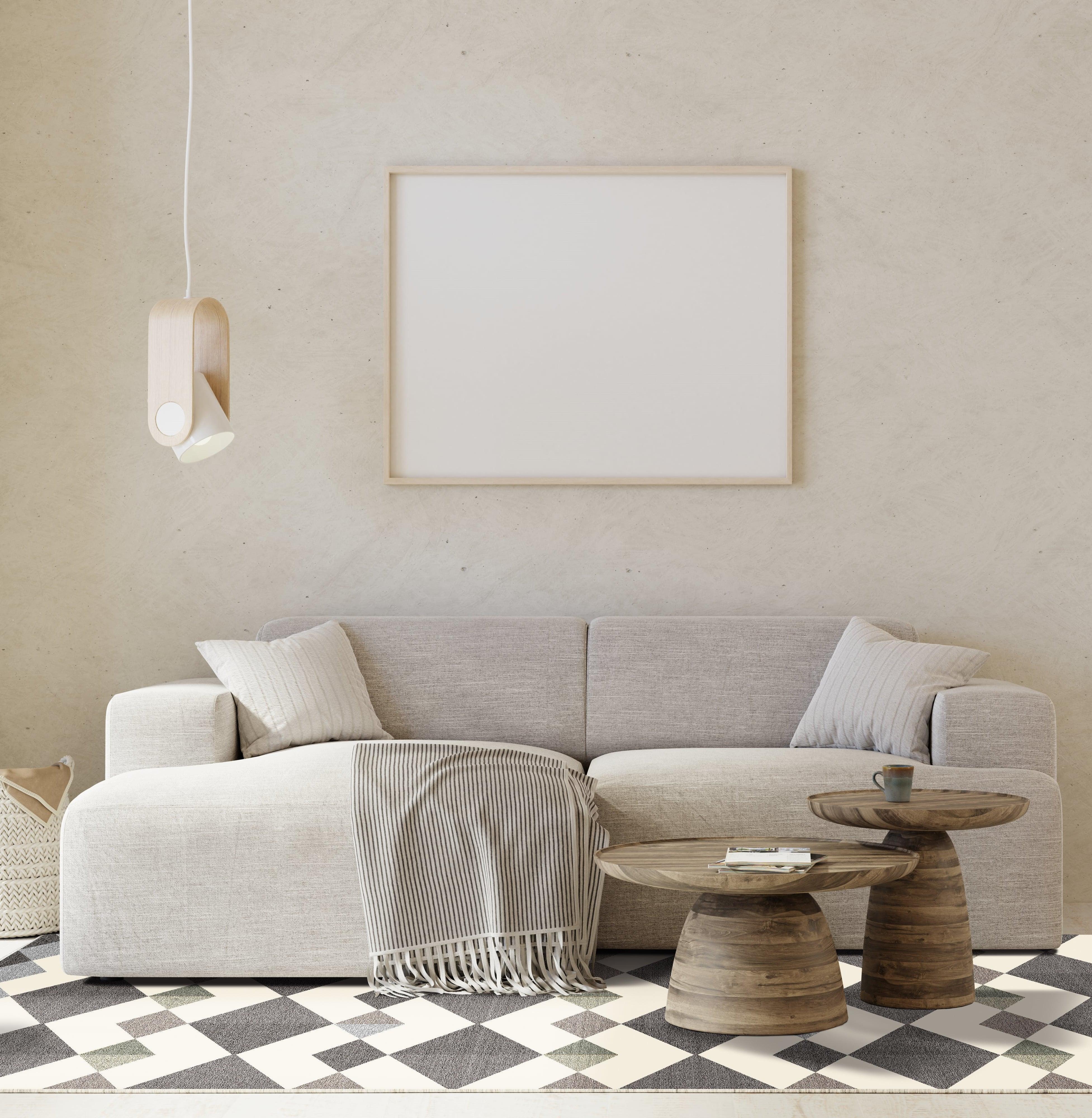  Hallway Grau & Beige Teppich runder teppich